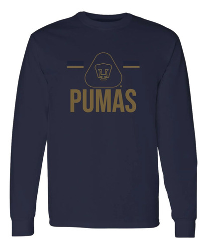 Playera Deportiva M Larga Hombre Pumas Unam Insignia