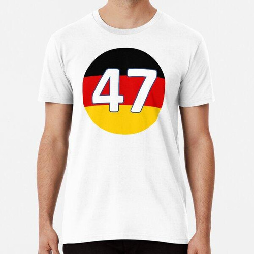 Remera Mick Schumacher # 47 - Bandera Alemana - Fórmula 1 Al