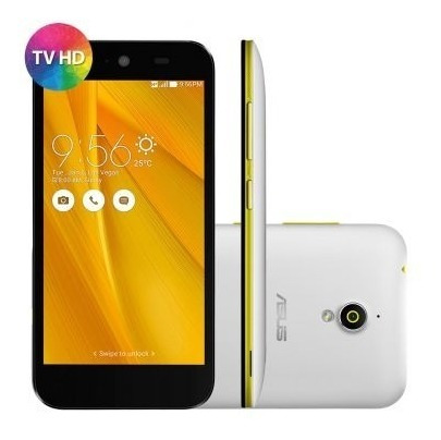 Celular Smartphone Asus G500 Live Branco E Amarelo - Tv Digi