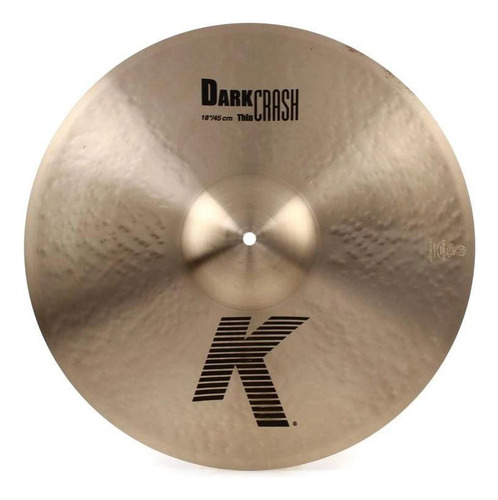 Prato Dark Thin Crash 19 Zildjian K Series
