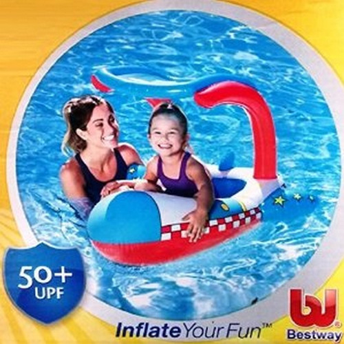 Imagen 3 de 8 de Bestway Inflable Bote Avion Con Techo 102x97cm 34100 Bigshop