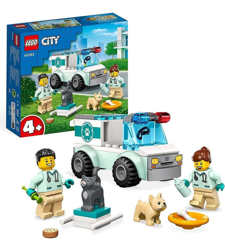 Lego City Van Veterinária De Resgate 60382