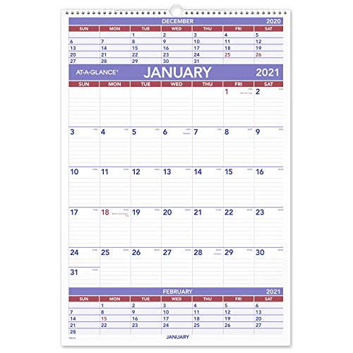 Calendario De Pared Año 2021 De , 15½ X 22¾ , Grand...
