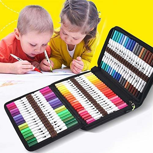 Imagen 7 de 7 de Zscm Juego De Rotuladores Para Pinceles Colorear, 60 Colores