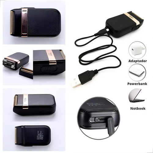 Máquina De Barbear Kemei Shaver Km-2024 Com Tela Extra