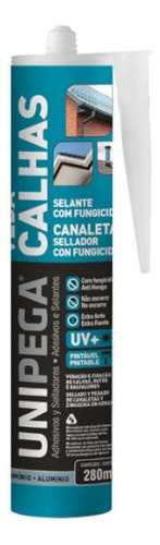 Silicona Unipega Canaletas Aluminio X 280ml