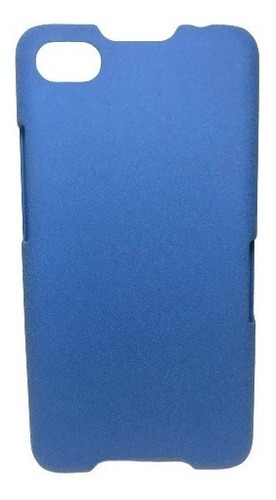 Capa Rigida Emborrachada Azul Blackberry Z30 Pelicula De Gel