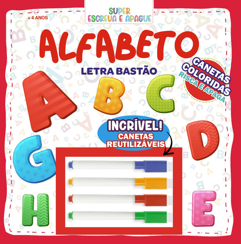Super Escreva E Apague - Alfabeto, De On Line Editora. Editorial Editora On-line, Capa Mole Em Português