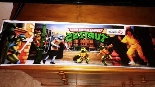 Imagen 1 de 2 de Vinilo Marquesina Arcade Teenage Mutant Ninja Turtles