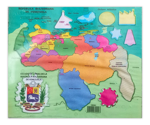 Pack 4 Plantillas Del Mapa De Venezuela Y El Escudo