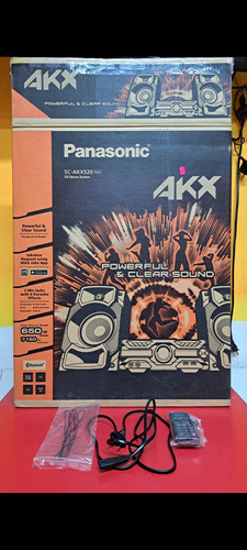 Equipo De Sonido Panasonic Akx520 650watts  Negro