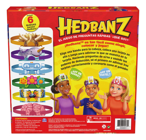 Juego De Mesa Hedbanz 2ª Edición Diversión Familiar Para N