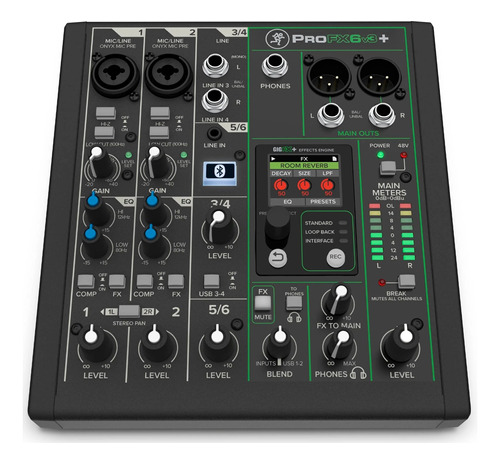 Consola Usb Record Mackie Po Fx6 V3 + Garantia / Abregoaudio