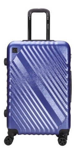 Valija Rígida Mediana 24 4 Ruedas Giro 360 Resistente Candado Manija Telescopica Textura Happy Buy