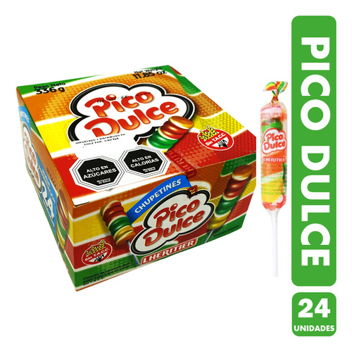 Pico Dulce Chupetines Lheritier - Sin Tacc (caja Con 24uni)