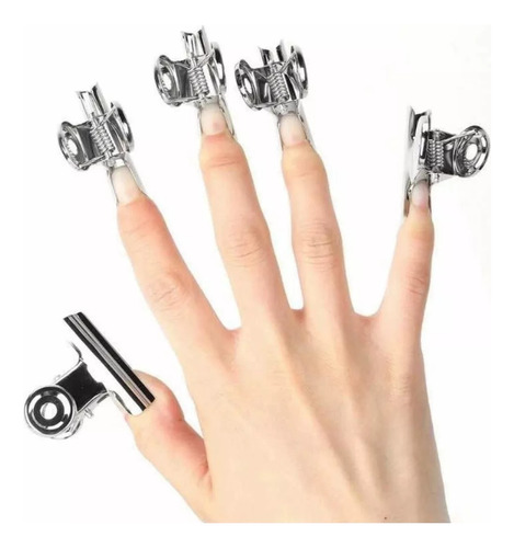 Clips De Extensión De Uñas Curva C Tornasol ( 5 Unidades)