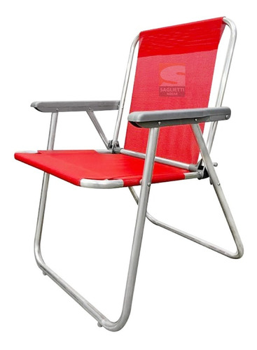 Reposera Sillon 100% Aluminio Playa Camping Pesca Posta 705