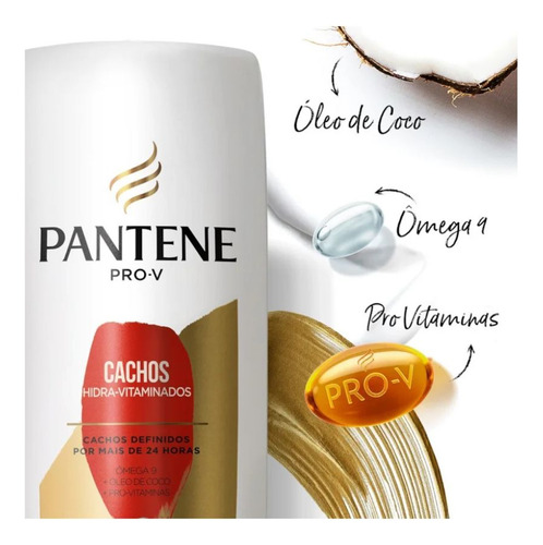 Kit Pantene Cachos 2 Sh 175ml + 1 Cond 175ml + 1 Cr Pentear