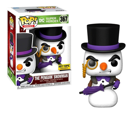 Funko Pop The Penguin Snowman #367 Hot Topic Sticker