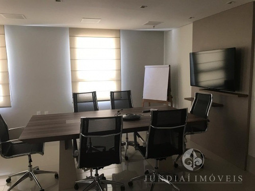 Imagem 6 de 14 de Vendo Linda Sala Comercial, Mobiliada, No Edifício Campos Elisios Office, À Rua Barão De Teffé, Jardim Ana Maria, Local Nobre Em Jundiaí Com 80,45 M² De A/u, 02 Wcs, Copa, 01 Vaga, - Sa00014 - 345811