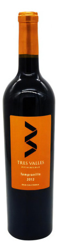 Vino Tinto Tres Valles Tempranillo 750 Ml