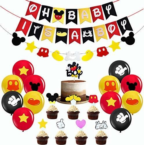 Mickey Mouse Baby Shower Decoraciones Para Niño, Mickey Mous