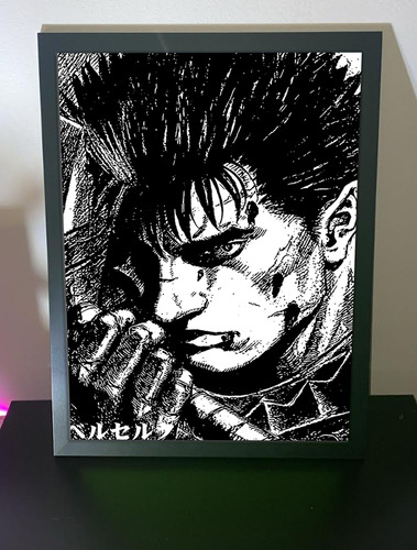 Cuadro Anime Marco Vidrio Berserk Guts