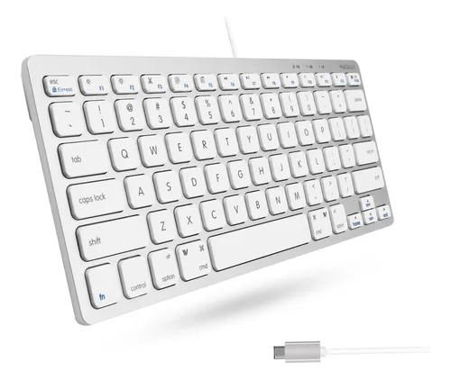 Teclado Macally Ucslimkeycsg Con Cable Usb Tipo C Para Mac/w