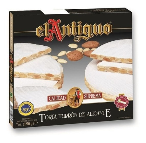 Torta Turron Alicante  Español El Antiguo  X 150 Gr. S/ Tacc