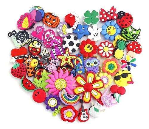 Charms Pins Dijes Para Crocs 20uds. Surtidas