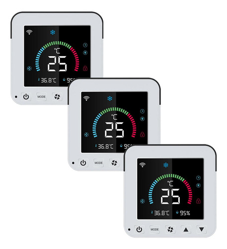 Controlador Humedad Wifi Usb, Mxycw-003, 3 Pzas, Lcd, Blanco