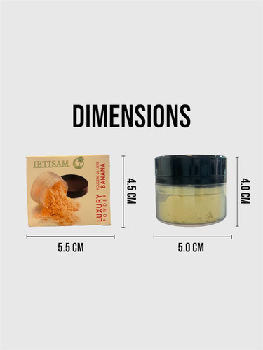 Polvo Banana Cosmético Natural Ibtisam 20g
