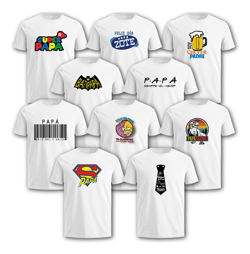 Playeras Sublimadas Mod Día Del Padre Varios Modelos