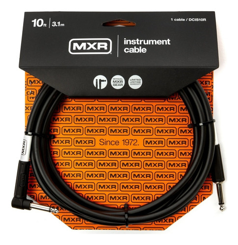 Cable Guitarra Mxr Dcis10r Angulo 3 Mts Standart Series