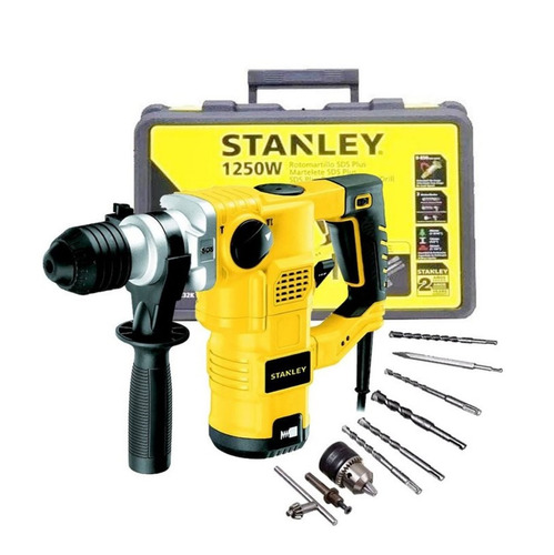 Rotomartillo Taladro Percutor 1250w Stanley Sthr1232k Acces