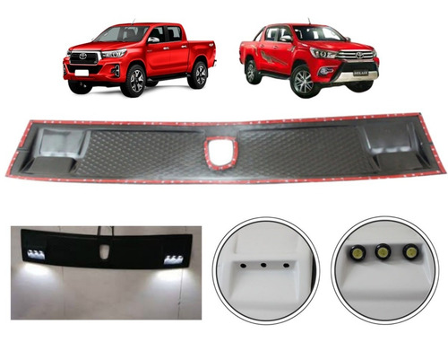 Barra Deflector Estilo Raptor C/leds Toyota Hilux Revo/rocco
