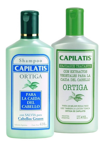  Anticaída Capilatis Ortiga Shampoo Enjuague Cabello Graso