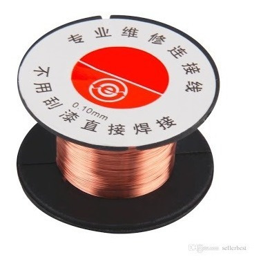 alambre lacado Cu 99.9 wnr 2.0090 para reparación de placas de circuito impreso diámetro 0,05 mm Alambre de cobre de 100 metros 