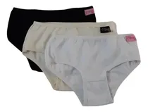 Comprar Pack X3 Bombachas Culotte Nena Lisos Algodon Lycra Marey 45
