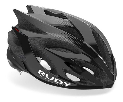 Capacete Rudy Project Rush Preto E Cinza Brilhante Bike