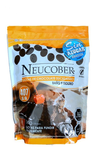 Cobertura Chocolate Neucober Sin Azucar Sin Gluten