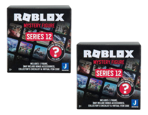 Roblox Action Figure Mystery Blind Box, Paquete 2 Serie 12 &