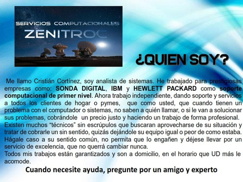 Soporte Computacional A Domicilio