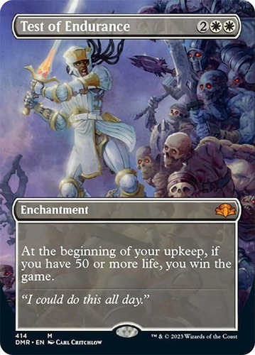 Magic Test Of Endurance (borderless) Dominaria Remastered (Usado)