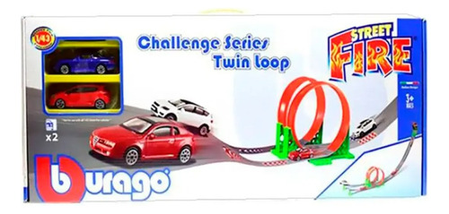 Pista De Autos Burago Street Fire Challenge Series Twin Loop