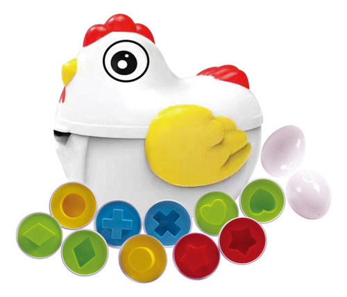 Nuevo 12 Huevos Educativos A Juego Con Forma Y Color
