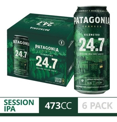 Cerveza Patagonia 24.7 Lata 473ml Pack X24