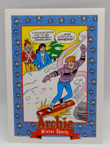 Estampa Tarjeta Archie Año 1992 # 64  Snowboarding , Skybox