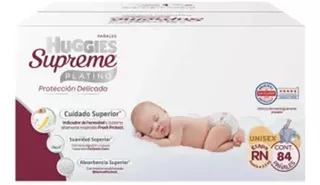 Pañales Huggies Supreme Platino Recién Nacido 84 Pzas