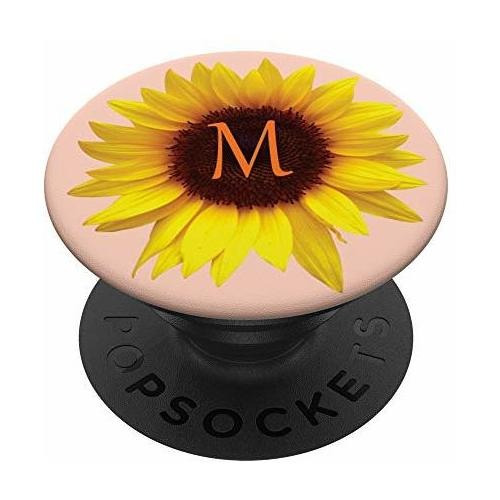 Carta M Primer Monograma De Girasol Popsockets Htz5m